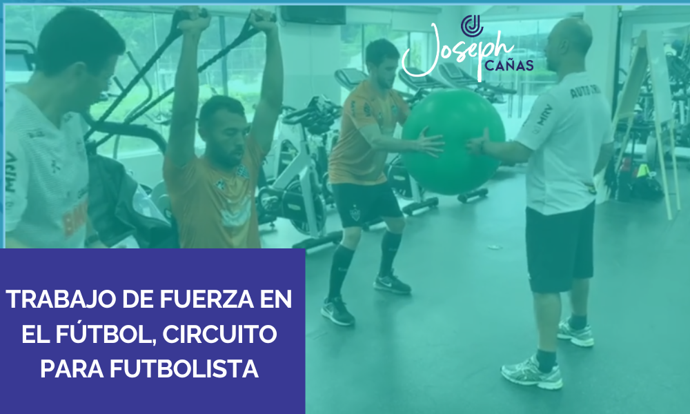 Trabajo de fuerza en el fútbol, circuito para futbolista